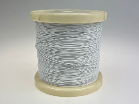 Nylon-coated steel cable - 1mm - White